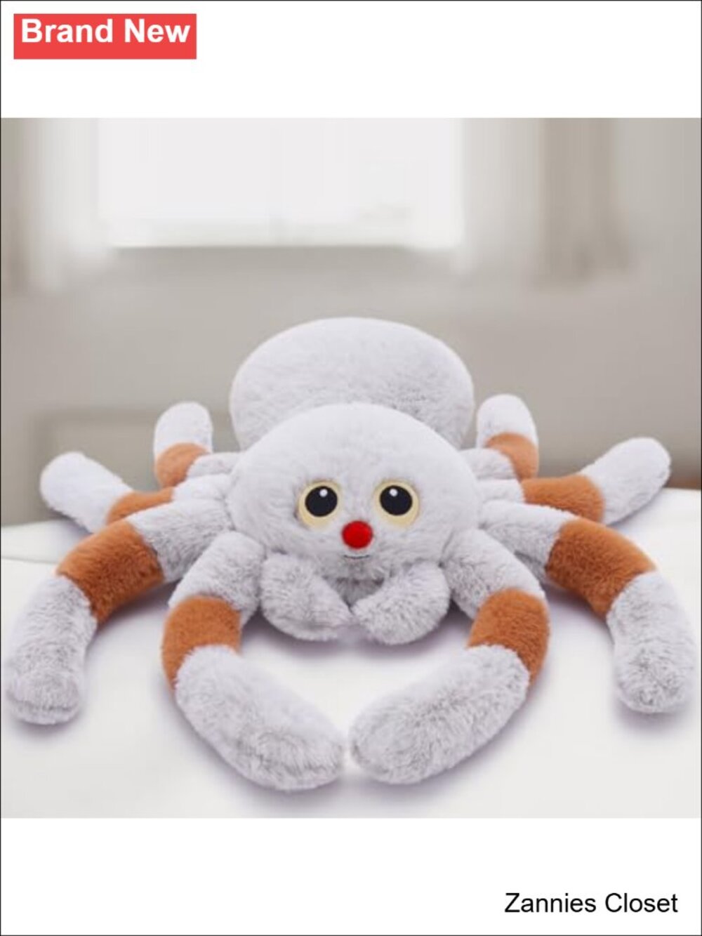 👻 20 Inch Giant Spider Stuffed Animal Plush Tarantula Toy Halloween Christmas
